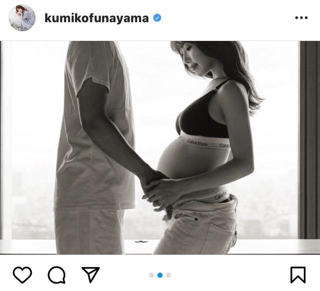 第1子妊娠中のくみっきー 大胆なマタニティショットが 素敵すぎ 何度見てもきゅん と話題に ローリエプレス