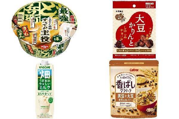 今週新発売の大豆製品まとめ 日清の最強どん兵衛 きつねうどん しぜん食感ｓｏｙ 大豆かりんと しみこみチョコ味 など ローリエプレス