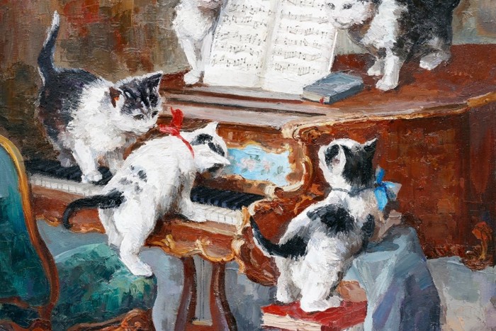 世界最高の猫の絵画？42匹もの愛猫たちをイキイキと描いた大作「妻の