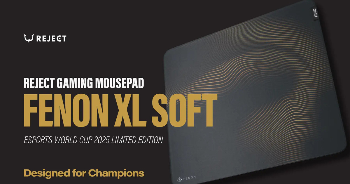 「REJECT GEAR」EWC公式ライセンスのゲーミングマウスパッド「FENON Esports World Cup 2025 ...