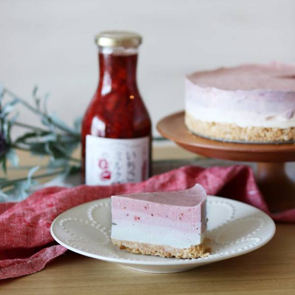 いちごミルクのもとで作る グラデーションの 苺レアチーズケーキ Pr E レシピ 料理のプロが作る簡単レシピ 1 4ページ
