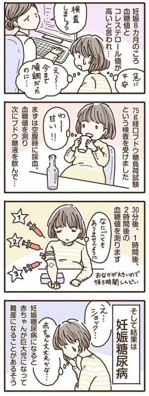 妊娠8カ月 医師が顔をしかめ 判明した思わぬ病気にショック 妊娠糖尿病を乗り越え42歳で出産2 年12月2日 ウーマンエキサイト 1 2