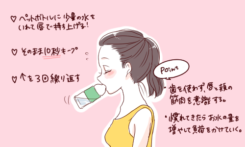 気になる ほうれい線 がすっと消える 今日から始めたい簡単すぎる口元トレーニング 15年7月21日 ウーマンエキサイト 1 3