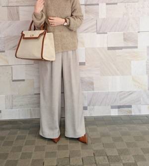 リネン風 ワイドパンツで大人のこなれ感 シワも気になりません 19年3月26日 ウーマンエキサイト 1 2