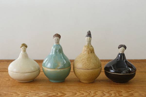 陶芸家・今井律子の個展開催。代表作の「人ポット」など個性豊かな作品
