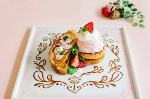 苺 レアチーズ 桜 の限定フレンチトースト パンケーキ 大阪 アートアンドスイーツ シカで E レシピ 料理のプロが作る簡単レシピ 1 2ページ