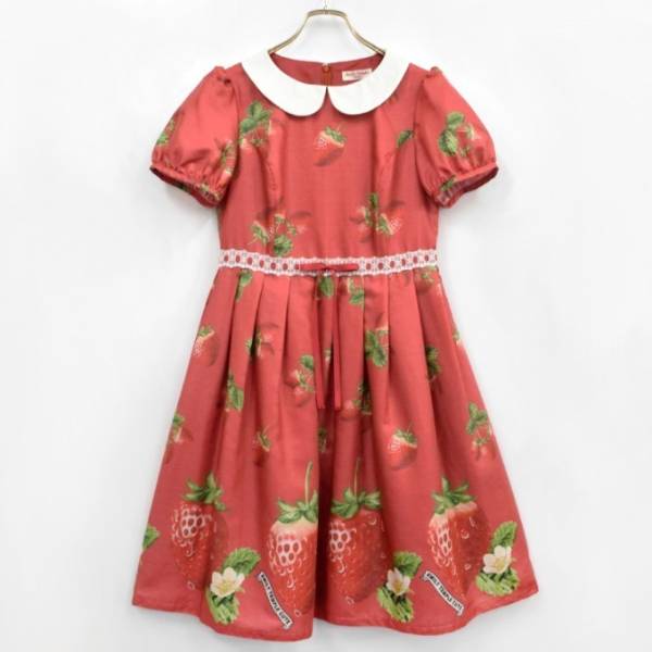 エミリーテンプルキュート　Strawberry Tartan ワンピース　苺 エミリーテンプルキュート“早摘みいちご”柄のワンピースやバッグ