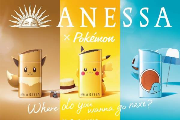 ANESSA 日焼け止めミルク ピカチュウ イーブイ アネッサ日焼け止め×ポケモン、ピカチュウ・イーブイ・ゼニガメの限定