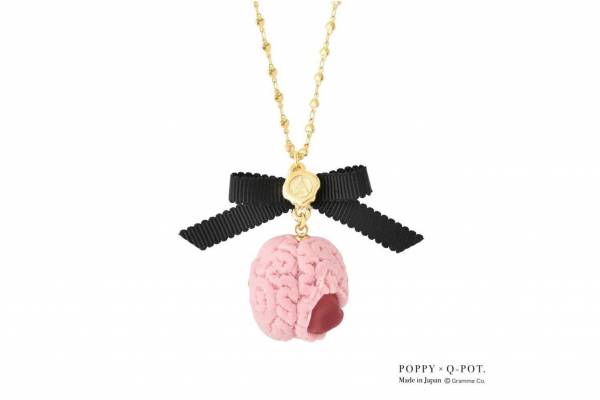 Q-pot.　Poppy　ピンクアイボール ネックレス Q-pot. Poppy ピンクアイボール ネックレス Poppy Collaboration