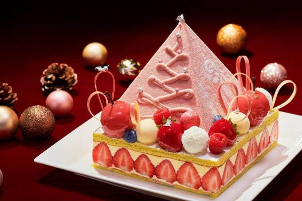 帝国ホテル 大阪21年クリスマスケーキ クリスマスツリー モチーフのルビーチョコ 苺のケーキ 21年10月9日 ウーマンエキサイト 2 3