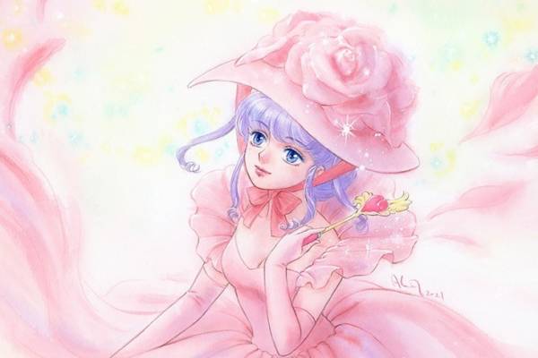 魔法の天使 クリィミーマミ　2024年『パジャマのままで』高田明美　複製原画 魔法の天使 クリィミーマミ 2024年『パジャマのままで』高田明美