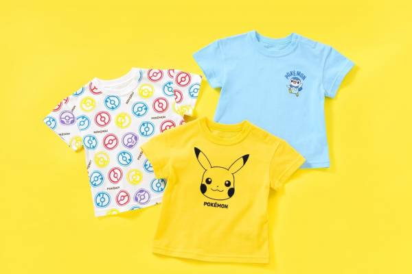 あゆちゃんポケモンピカチュウTシャツ2つセット♪ GU22年夏の新作「ポケモン」ウェア、ピカチュウ＆ポッチャマ主役の