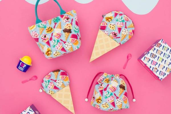 フェイラー　31アイスクリーム　コラボハンカチ サーティワン アイスクリーム×ラブラリー バイ フェイラー、アイス型