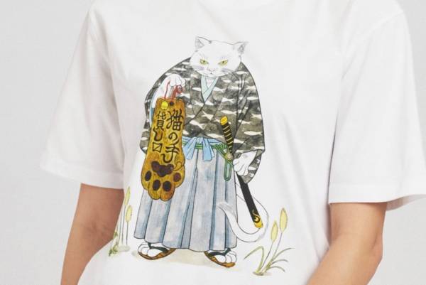 グラニフ×石黒亜矢子、化け猫や幻獣をデザインしたTシャツやパーカー