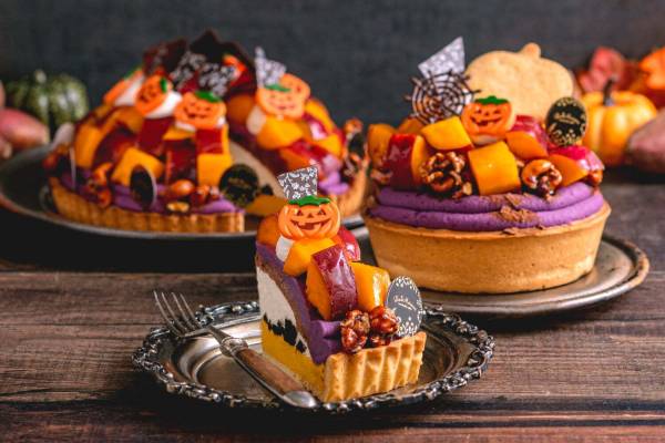 2種のさつまいも×パンプキン”の秋限定ハロウィンタルト、ラ・メゾン 
