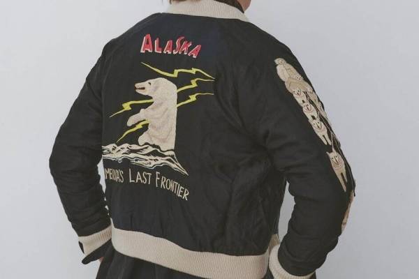 TAILOR東洋 BEAMS 別注 スーベニアジャケット ブラック Sサイズ TAILOR東洋 BEAMS 別注 スーベニアジャケット ブラック Sサイズ