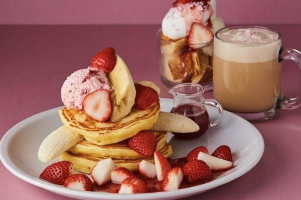 【展示のみ】 3種類のパンケーキ チョコバナナ いちご Fashionpress_99208_9dd0b4f6ba2