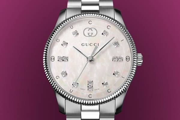 ピンクシェル】GUCCI 'グッチ 時計' Gタイムレス 126.5☆極美品