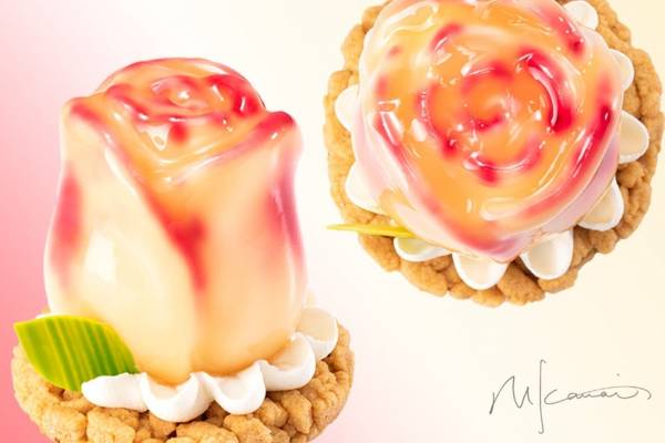 TOKYOチューリップローズの夏限定ケーキ「咲き初めのピーチメルバ」桃