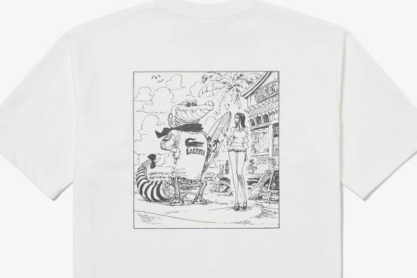 ラコステ×「ONE PIECE」のTシャツ、コラボ仕様“ワニ”ロゴや漫画の扉絵