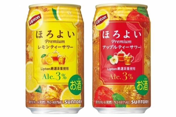 サントリー「ほろよい」×リプトンの紅茶サワーが定番化！レモンティー＆アップルティーの2種 - E・レシピ[1/2ページ]