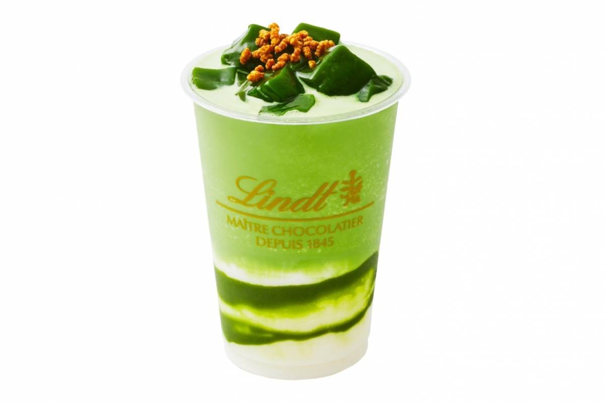 リンツ史上“最もプレミアム”な「天空の抹茶」ドリンク、ぷるぷる抹茶