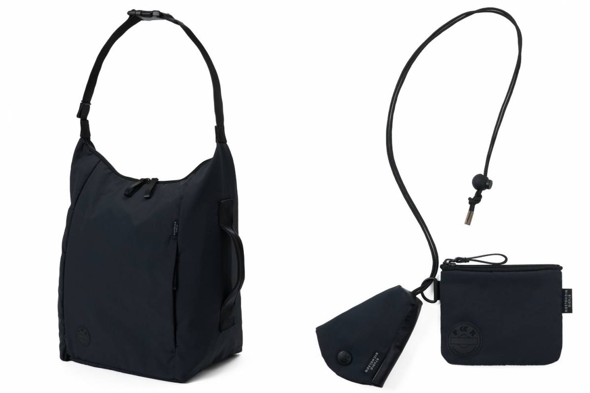 スタジオ ニコルソン×POTRのナイロンバッグ、拡張マチ付きボンサック 