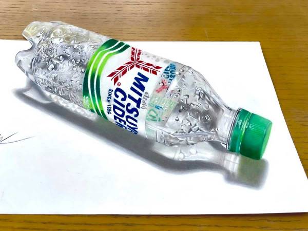 色鉛筆で描いた『三ツ矢サイダー』 批判の声が集まった理由とは
