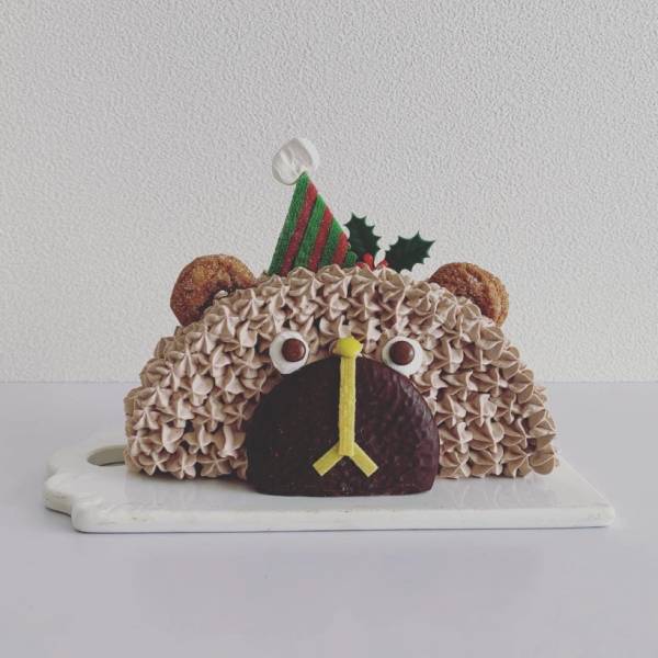 クマさんケーキ 今年のクリスマスケーキは 親子で ハーフケーキ をつくろう E レシピ 料理のプロが作る簡単レシピ 1 3ページ