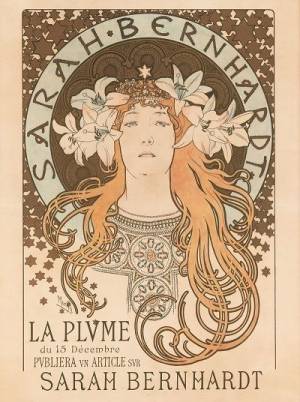ロートレック、ミュシャ、ラリックの作品も 仏女優サラ・ベルナールの