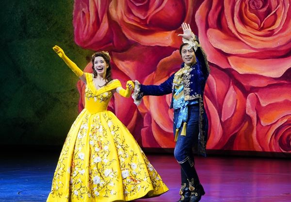 美品！USA製 Disney 美女と野獣 デニムジャケット 　劇団四季　L レア 90s USA製 DISNEY 美女と野獣 デニムジャケット M Lee