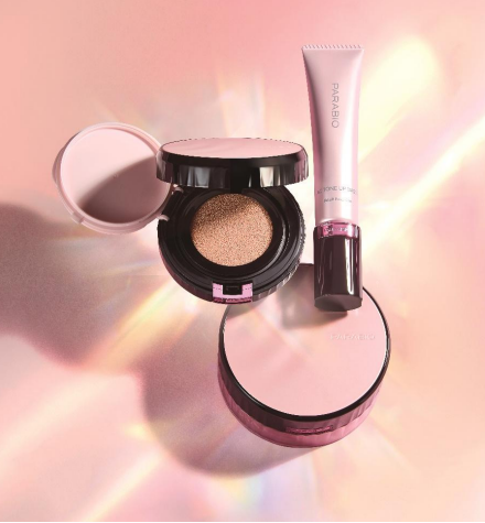 パラビオクッションファンデ　ナチュラル セットとトーンアップベース　ケース付き 高機能基礎化粧品「パラビオ」シリーズのベースメイクが進化します