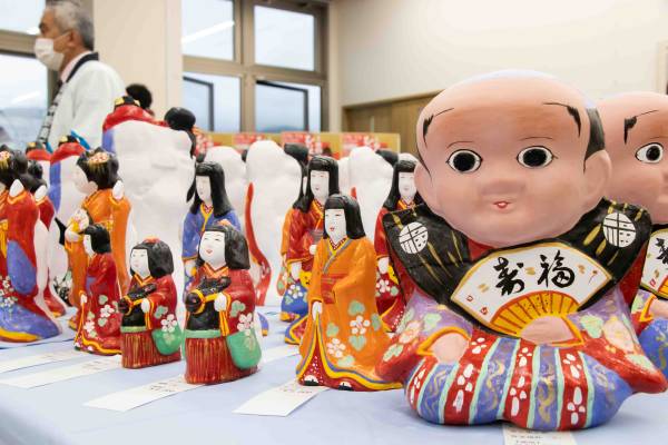 郷土玩具　信州中野土人形　中野ひな市　家内安全　商売繁盛　だるま NEWSCAST_0610593_a05b8180a8582