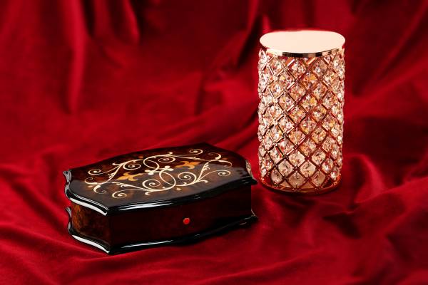 専用おまとめ❣️Reuge Music オルゴール 2点セット 花柄 象嵌細工