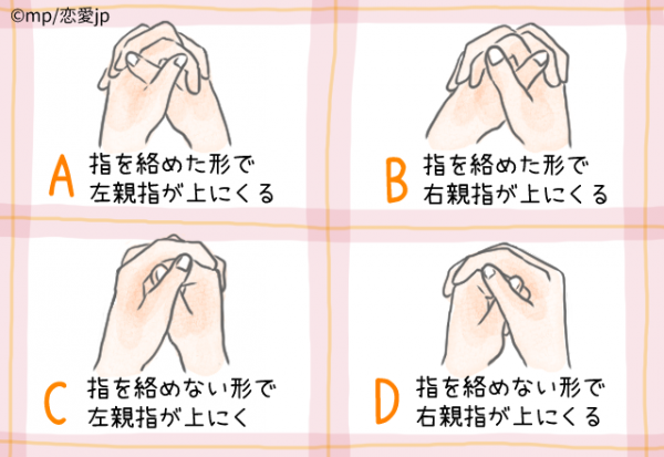 性格診断 両手を組むと どんな形になる 年11月25日 ウーマンエキサイト 1 3