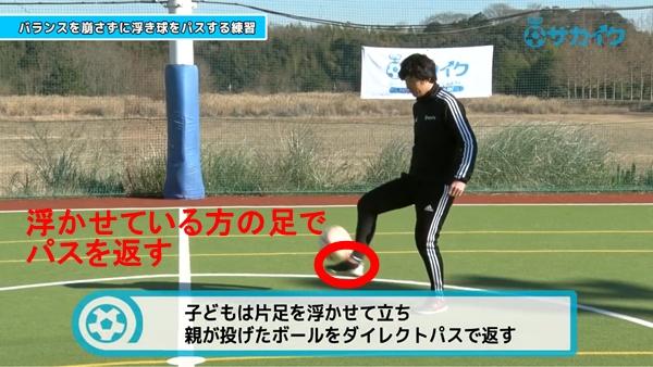 初心者向け 浮き球が来てもバランスを崩さずパスが出来るようになる練習 サッカー３分間トレーニング 21年4月5日 ウーマンエキサイト