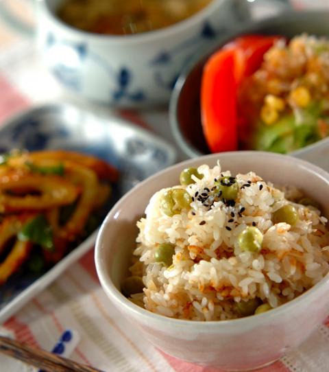 今日の献立は ホタテ入り豆ご飯 E レシピ 料理のプロが作る簡単レシピ 1 1ページ