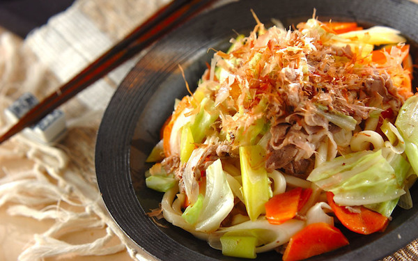 10分で作れる！　ユズコショウ風味の焼きうどん