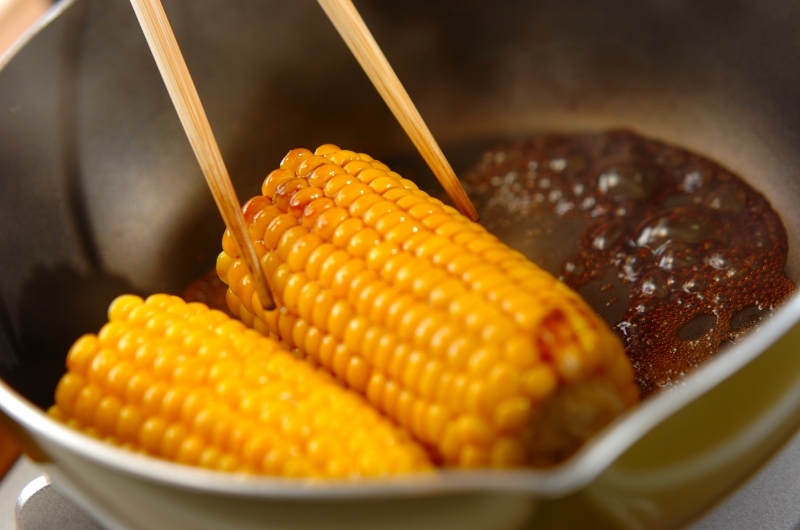 屋台の味！焼きとうもろこし フライパンで簡単 by杉本 亜希子さんの作り方2