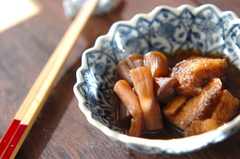 ズイキと油揚げの煮物