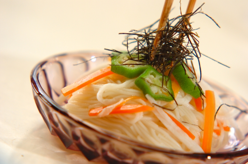 素麺と長芋の酢の物の作り方4