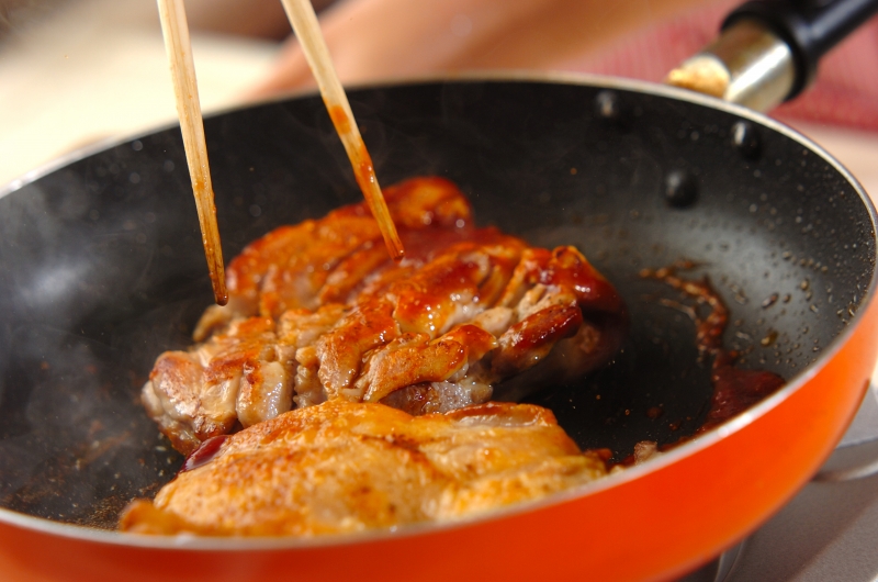 チキンのケチャップ焼きの作り方4