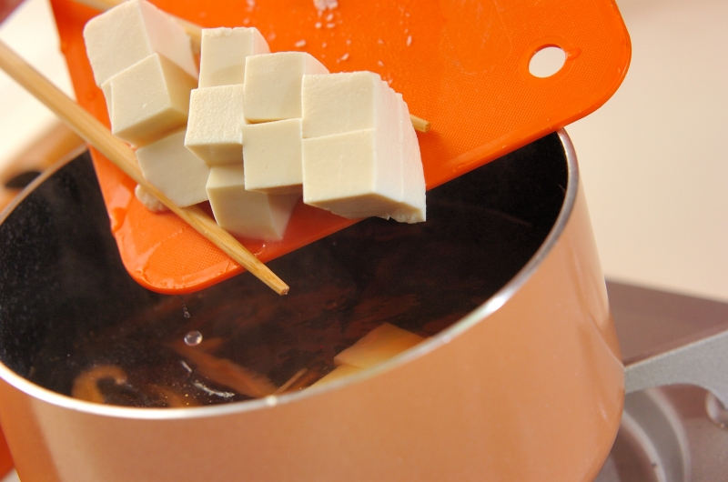 豆腐と干しシイタケのスープの作り方2