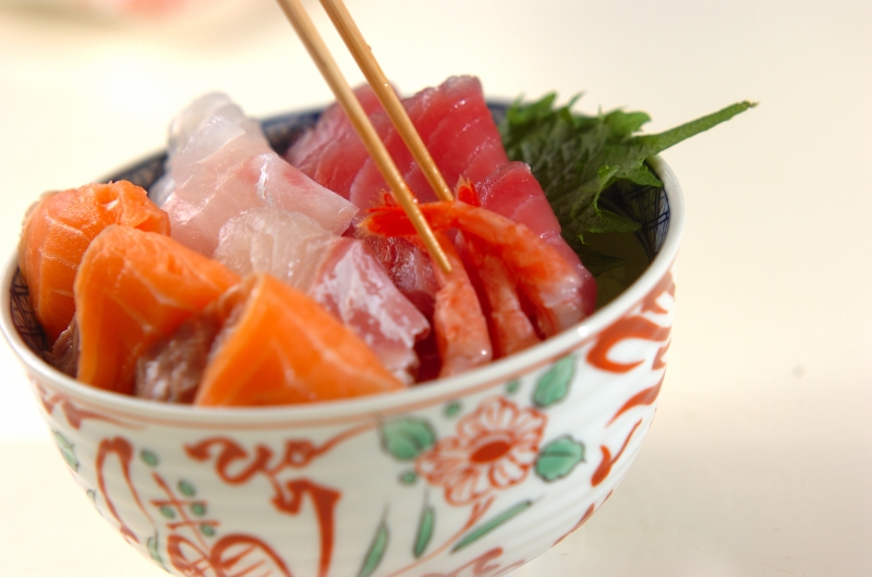 絶品すし飯の海鮮丼の作り方3