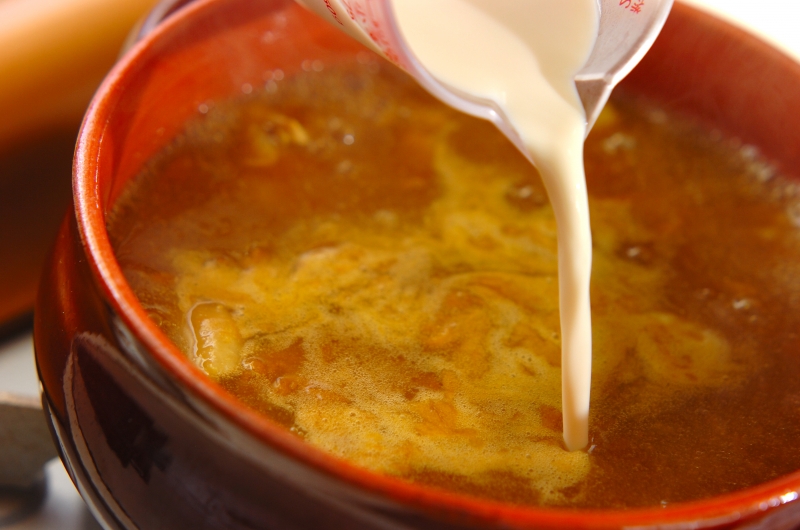 鶏肉のカレー豆乳鍋の作り方4