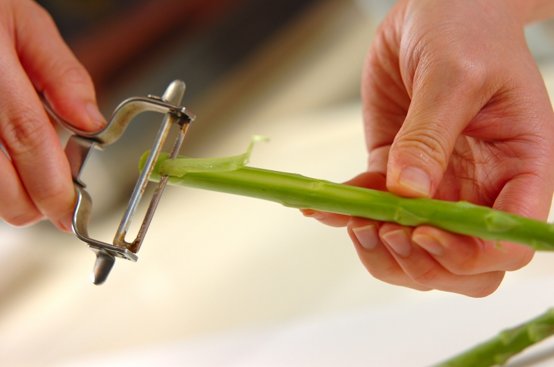 野菜のソーダ揚げの下準備2