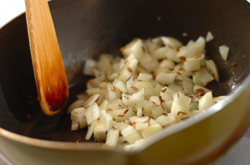 キノコたっぷりカレーの作り方1