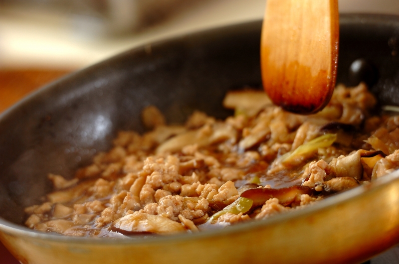 そぼろ親子丼の作り方2