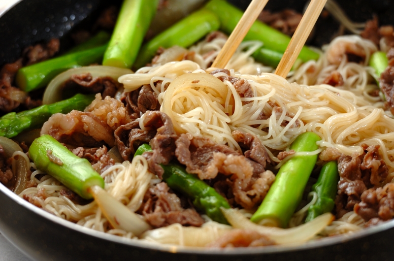 中華風素麺チャンプルーの作り方3