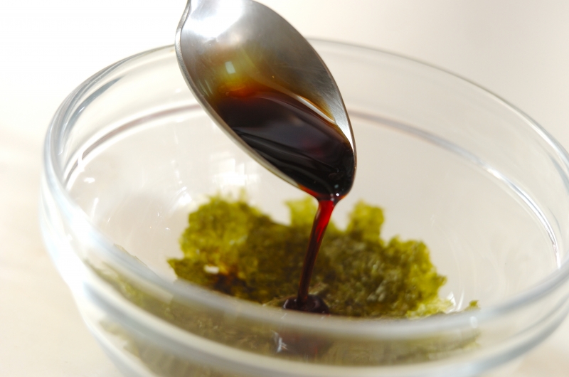 卵炒めののりしょうゆ和えの作り方1